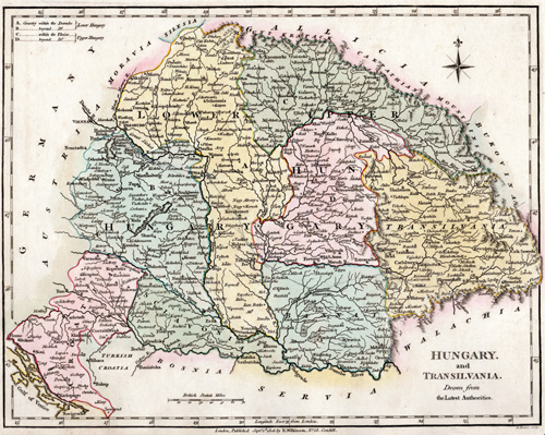 Hungary and Transilvania 1802